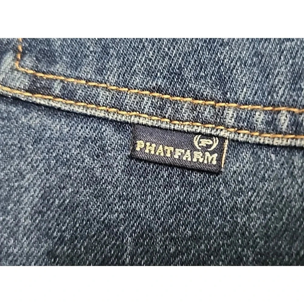 Vintage Phat Farm Jeans Mens 34x34‎ Hip Hop Baggy 90s Y2K 34x30 Actual